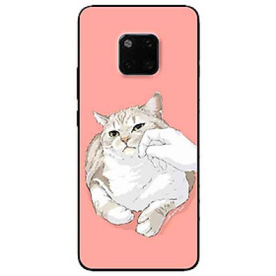 Ốp lưng in cho Huawei Mate 20 Pro Mẫu Mèo Mập