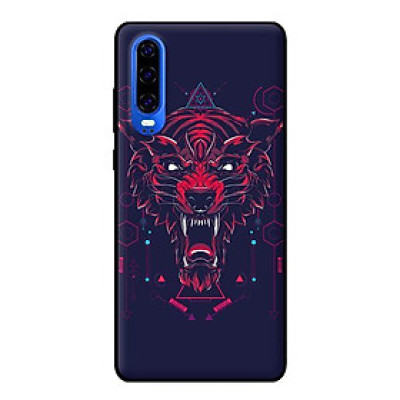 Ốp lưng in cho Huawei P30 mẫu Sói - Hàng chính hãng