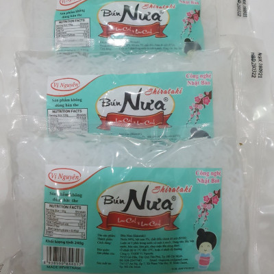 Combo 4 Gói Bún Nưa Vị Nguyên Das Keto 240g