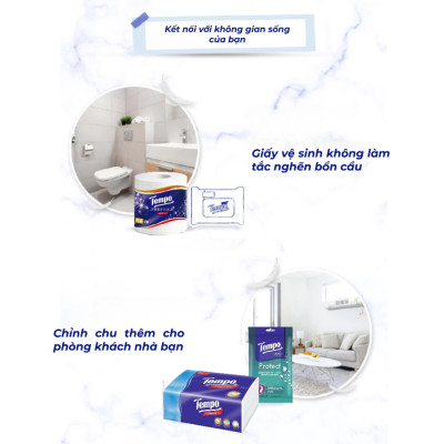 Lốc 10 Cuộn Giấy Vệ Sinh Tempo Prestige - Hương Đào