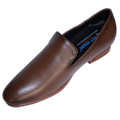 HC7554 - Giày tăng chiều cao Huy Hoàng màu nâu đỏ