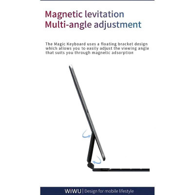Bàn phím iPad Pro 12.9 / Air 13 inch WiWU Apple Magic Keyboard Trackpad – Bao Da Cao Cấp, Trackpad Thông Minh, Biến iPad Thành Laptop - Hàng nhập khẩu
