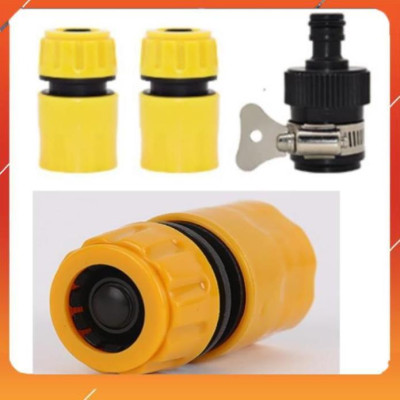 Vòi Xịt️Evoucher Bộ dây vòi xịt nước rửa xe, tưới cây , tăng áp 3 lần, loại 20m 206701-3 đầu đồng,cút,nối đen+ đai