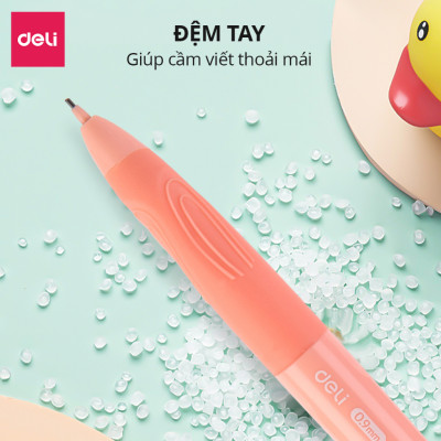 Set bút chì kim bấm ngòi kèm hộp ruột chì và tẩy cao cấp cho học sinh, văn phòng, tiện lợi, nhỏ gọn, màu sắc trẻ trung