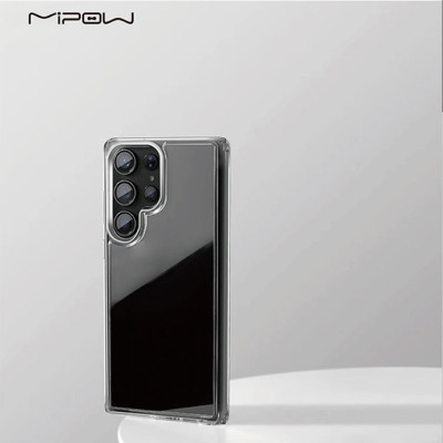 Ốp lưng trong suốt Mipow Tempered Transparent Samsung Galaxy S25 Ultra, Nguyên Liệu Bayer Germany chống ố vàng, chống sốc_ Hàng Chính Hãng