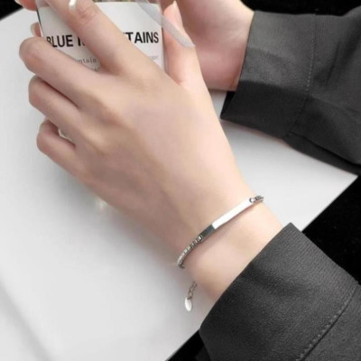 [Khắc tên] [Ghi Chú] Vòng  Cặp Khắc Tên Miễn Phí Lắc  Đôi Nam Nữ Bạn Thân - 1402