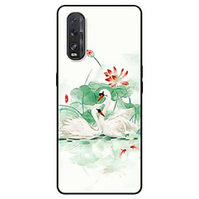 Ốp lưng dành cho Oppo Find X2 mẫu Đôi Thiên Nga