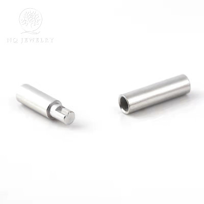 Khóa thép không gỉ hình trụ khóa snap - Ngọc Quý Gemstones