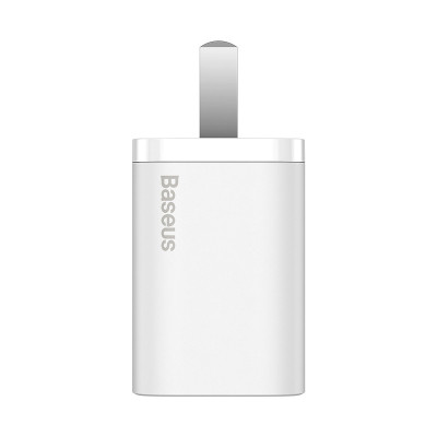 Củ sạc nhanh 20W Baseus chuôi dẹt chất liệu ABS cao cấp ngắt nguồn thông minh cho Smartphone/Tablet ( 2 màu)- Hàng chính hãng