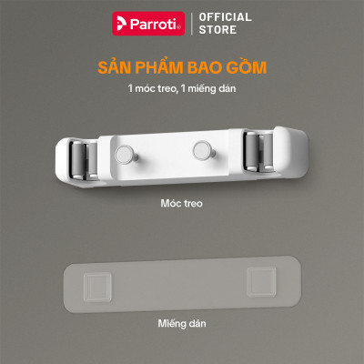 Móc Treo Cây Lau Nhà, Cây Chà Sàn, Cây Gạt Nước, Móc Treo Vật Dụng Phòng Tắm, Toilet Parroti Hanger - HG02