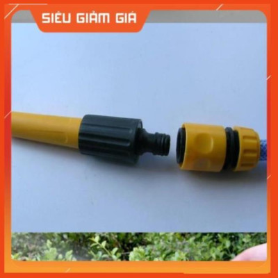 Bộ dây vòi xịt nước rửa xe, tưới cây . tăng áp 3 lần, loại 15m 206622-5 cút sập, nối đen