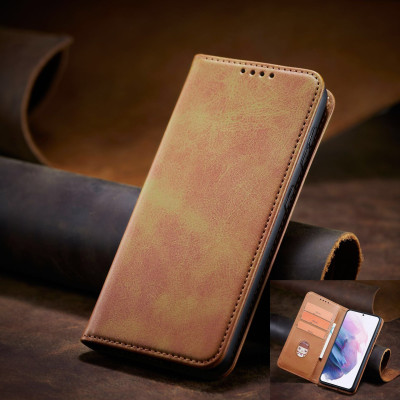 Bao da ốp lưng dành cho Samsung Galaxy S20, S20 Plus, S20 FE, S20 Ultra, S21, S21 FE, S21 Plus, S21 Ultra dạng ví cao cấp, kiểu dáng sang trọng thời trang, ngăn đựng thẻ tiện lợi, bảo vệ điện thoại toàn diện - Hàng chính hãng