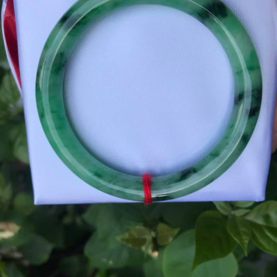 VÒNG TAY ĐÁ CẨM THẠCH CAO CẮP ĐẸP XANH LÝ SƠN THỦY A 49 NỮ 49KG ĐẾN 58KG 