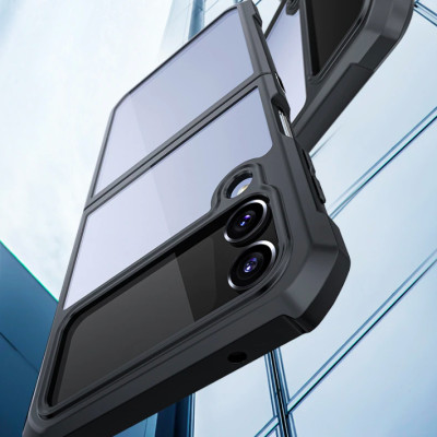 Ốp Lưng Chống Sốc Mặt Lưng Trong Suốt Bảo Vệ Cho Samsung Galaxy Z Flip 3 - Hàng Chính Hãng Xundd
