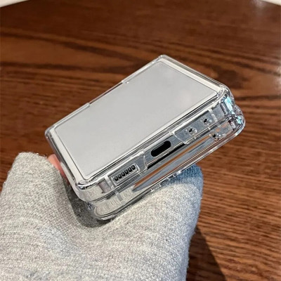 Ốp lưng chống sốc trong suốt kèm iring cho Samsung Galaxy Z Flip 5 hiệu Likgus Cover Ring (chất liệu cao cấp, thiết kế iring chống rơi rớt) - hàng nhập khẩu