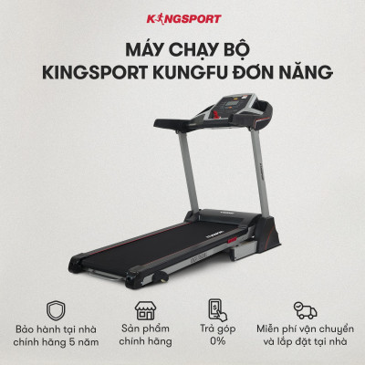 Máy chạy bộ KINGSPORT Kungfu đơn năng, tiết kiệm điện năng, gấp gọn tại nhà