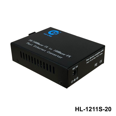 Bộ chuyển đổi quang điện Ho-Link HL-1211S-20 | 2 sợi quang 10/100 - Hàng Chính hãng