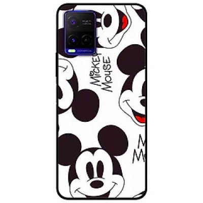 Ốp lưng dành cho Vivo Y21 - Vivo Y21s mẫu Chuột Trắng Đen