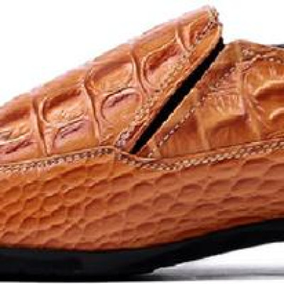 Giày Tây Nam Huy Hoàng Vân Cá Sấu HC7130 - Vàng