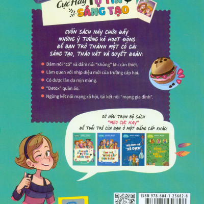 Kỹ Năng Sống Dành Cho Học Sinh - Mẹo Cực Hay: Con Gái Tự Tin Sáng Tạo - Aurore Meyer; Myrtille Tournefeville, Amandine minh hoạ; Trần Thị Ánh Thu dịch
