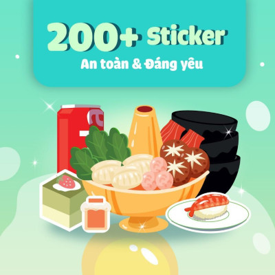 Sách Tương Tác Bóc Dán Sticker Cho Bé - Trò Chơi Đồ Hàng Phố Ẩm Thực (Hơn 200 Stickers) - Megabook