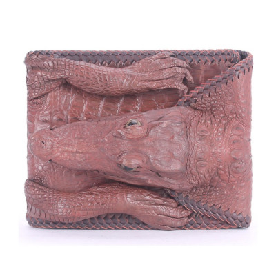 HP2270-71-72-73 - Ví nam Huy Hoàng da cá sấu nguyên con vip màu đen, nâu đỏ, vàng, nâu đất