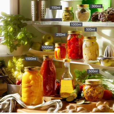 Hũ thủy tinh nắp vặn Quattro Amfora 500ml - Bormioli Rocco - Italy