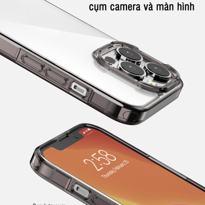 Ốp lưng cứng viền dẻo trong phong cách mới cho iPhone 12 / 13 / 14 / 12 Pro / 12 Pro Max / 13 Pro / 13 Pro Max / 13 Mini / 14 / 14 Pro / 14 Pro Max / 15 Plus/ 15 Pro/ 15 Pro Max / 16 /16 Plus/ 16 Pro / 16 Pro Max - Hàng chính hãng