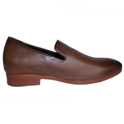 HC7554 - Giày tăng chiều cao Huy Hoàng màu nâu đỏ