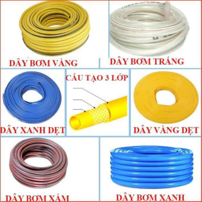 Bộ dây và vòi xịt tăng áp rửa xe tưới cây  (cút nhựa nối đen 712-2)