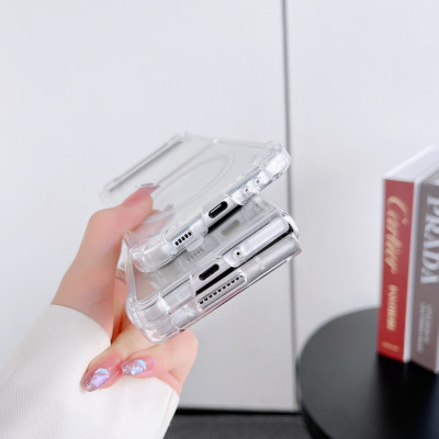 Ốp lưng Trong Suốt dành cho Samsung Galaxy Z Fold 5 Sạc Từ Tính Chống Ố Vàng - Hàng chính hãng