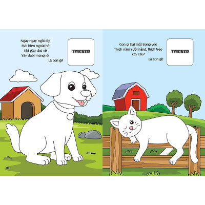 Sách - Bé Tô Màu - Khám Phá Nông Trại Vui Vẻ - 20+ Hình Dán Sticker - Chính Thông Book