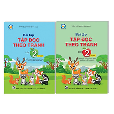 Sách Combo Bài tập tập đọc theo tranh lớp 2 tập 1 + 2 (CÁNH DIỀU)