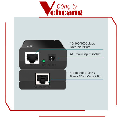 ADAPTER CẤP NGUỒN QUA MẠNG POE INJECTOR TP-LINK TL-POE150S-hàng chính hãng