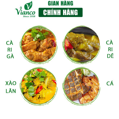 Combo 5 hủ Gia vị nấu Cà Ri Vianco hủ 50g hiệu Ông Già Ấn Độ gia vị chuẩn Gia vị  Việt Ấn