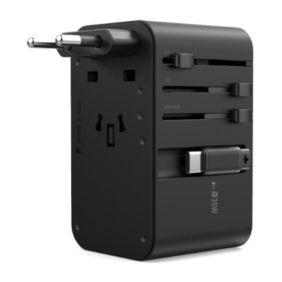 Củ sạc Choetech PD5020 du lịch đa năng tích hợp thêm dây cáp sạc Type C  (35W)/ PD5021 (45W)/ PD5022 (70W)- Hàng chính hãng