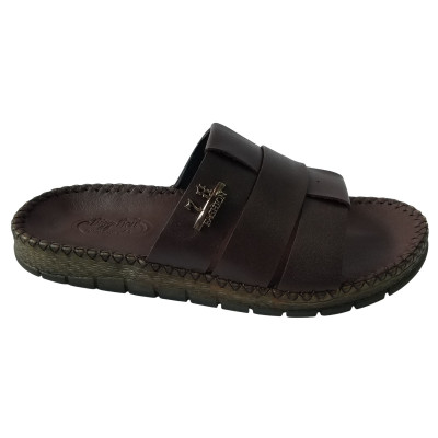 Dép Nam Quai Ngang  Da Bò BIGGBEN DN363