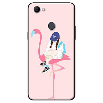 Ốp in cho Oppo F7 Hạc Hồng Và Cô Gái - Hàng chính hãng