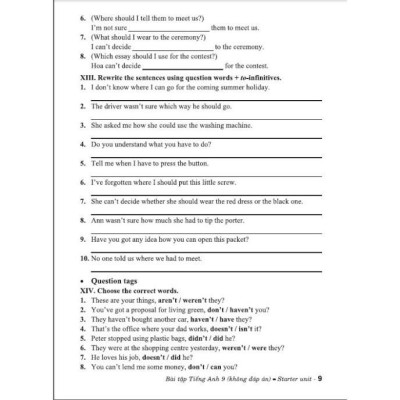 Sách - Bài tập tiếng anh 9 (bám sát sgk chân trời sáng tạo) tặng file đáp án (HA-MK)