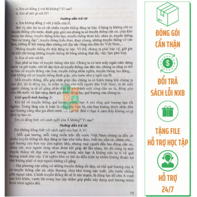 Sách - Hướng dẫn trả lời câu hỏi và bài tập Giáo dục công dân lớp 8 (Kết nối tri thức với cuộc sống)