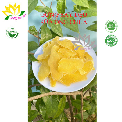 GỪNG SẤY DẺO SỮA ONG CHÚA HŨ 160G - HƯƠNG SEN VIỆT