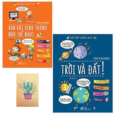 Combo Hỏi Đáp Cùng Em - Trời Và Đất và Hỏi Đáp Cùng Em - Vạn Vật Hình Thành Như Thế Nào (Tặng Kèm Sổ Tay)