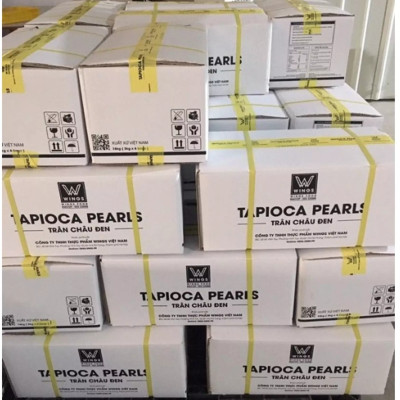 Trân Trâu Đen/Hoàng Kim - Wings Tapioca Pearls gói 3 Kg 