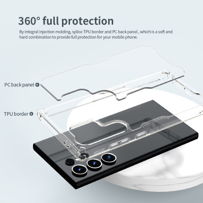 Ốp lưng Galaxy S24 Ultra Nillkin trong suốt - hàng chính hãng