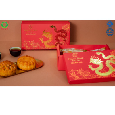 Hộp Bánh Trung Thu 2 bánh 1 trứng 150g - COMBO SUPER A6 - Thành Long (300g) - VIỆT NAM