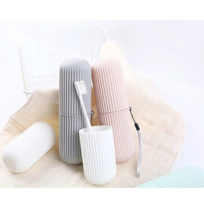 Hộp Đựng Bàn Chải, Kem Đánh Răng, Lược, Khăn Mặt Hộp Đựng Đồ Mang Đi Du Lịch Tiện Lợi Nhiều Màu Sắc MÀU XANH
