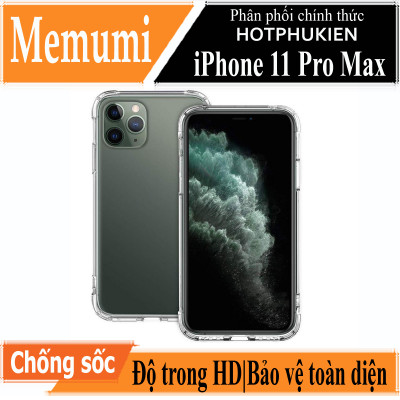 Ốp lưng chống sốc trong suốt cho iPhone 11 (6.1 inch) hiệu Memumi Glitter siêu mỏng 1.5mm độ trong tuyệt đối, chống trầy xước, chống ố vàng, tản nhiệt tốt - hàng nhập khẩu