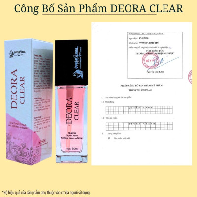 COMBO Xịt Khử Mùi DEORA CLEAR & SAKITO 50ml, Khử Mùi Hôi Nách, Ngăn Tiết Mồ Hôi, Không Ố Vàng Áo