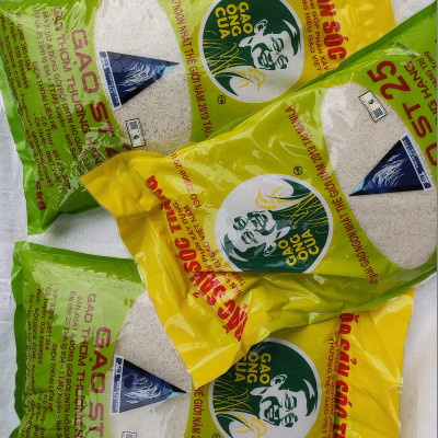 Combo 2 Sản Phẩm Gạo  ST25 Túi 5Kg - Gạo Ông Cua, Đặc Sản Sóc Trăng