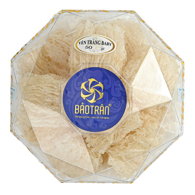 Yến Trắng BaBy - Yến Sào Bảo Trân Nguyên Chất Hộp 50 Gram